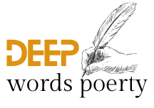 deep words poetry, logo